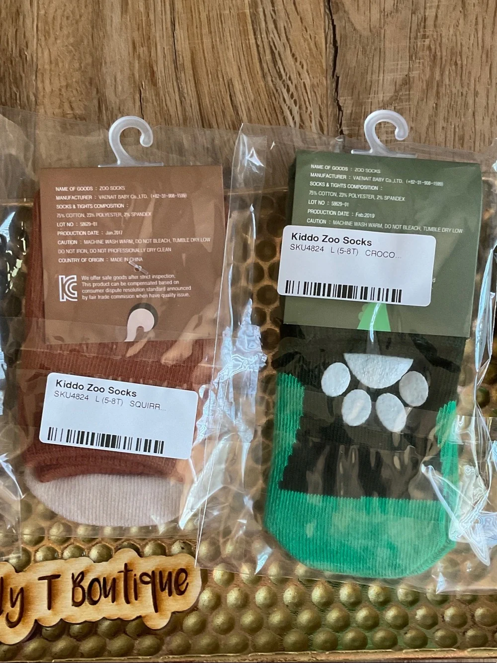 Bundle of 4 kiddos animal zoo socks